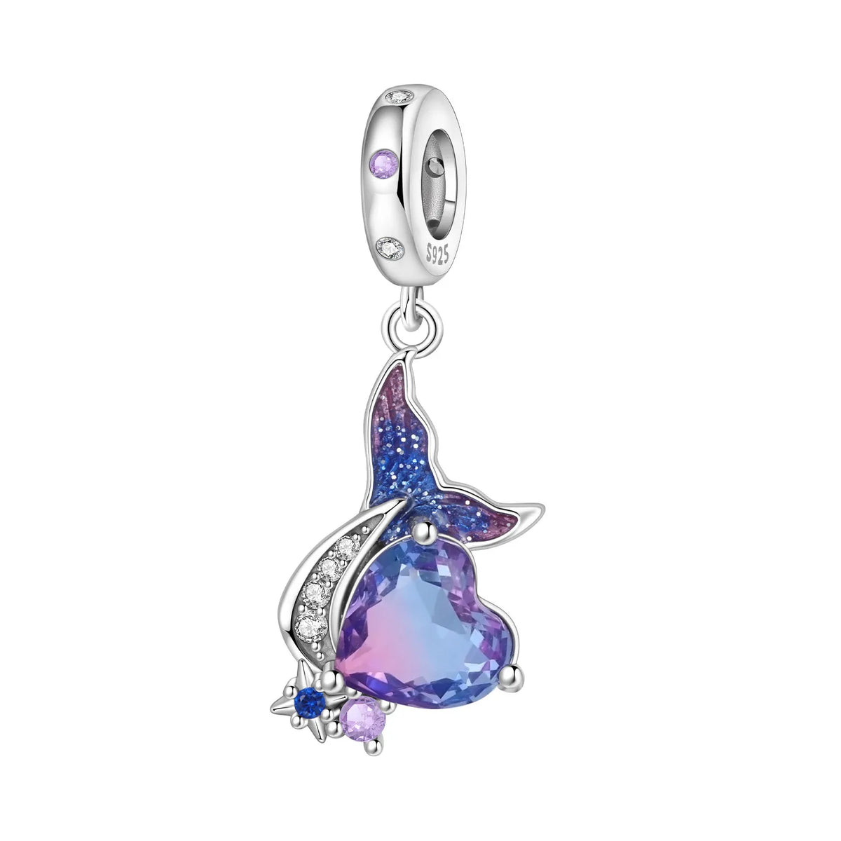 Purple Series 925 Sterling Silver Dreamy Lily Flower