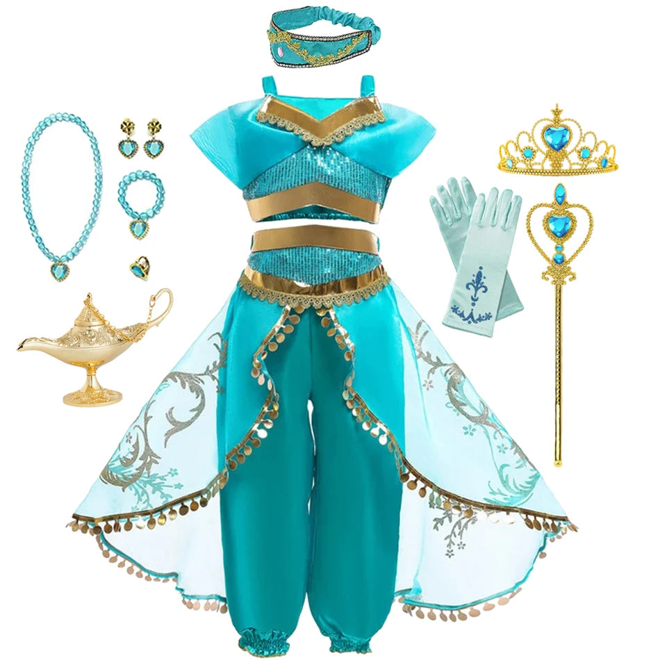 Moana Elsa Princess Dress for Girls Costume Kid Children Cosplay Birthday Carnival Party Outfit Toddler Fancy 2-8Y Birthday Gift