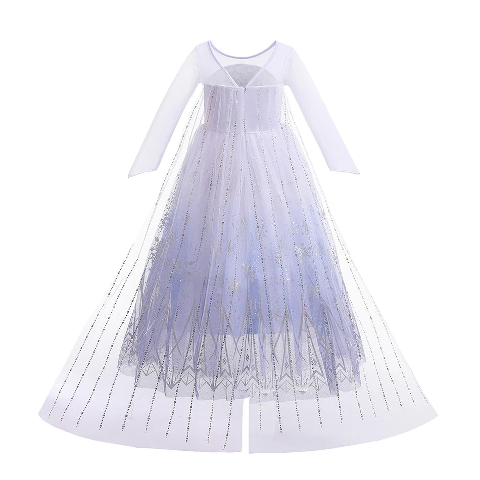 Moana Elsa Princess Dress for Girls Costume Kid Children Cosplay Birthday Carnival Party Outfit Toddler Fancy 2-8Y Birthday Gift