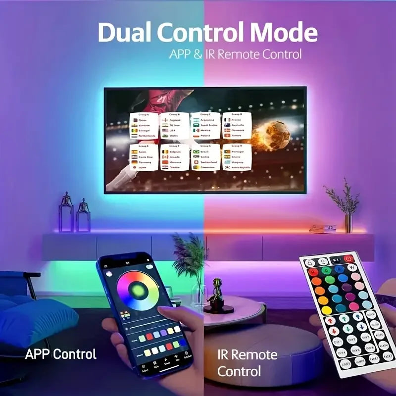 Led Strip Lights 1M-40M  Led Room Light with APP Control Flexible Ribbon Luces Led Tape for Room Bedroom Decoration