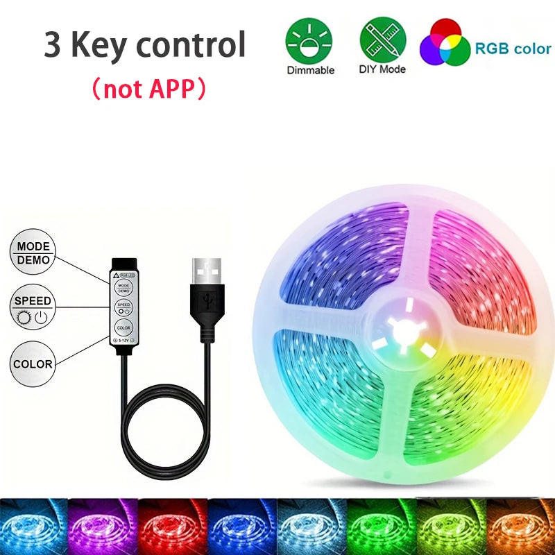 Led Strip Lights 1M-40M  Led Room Light with APP Control Flexible Ribbon Luces Led Tape for Room Bedroom Decoration