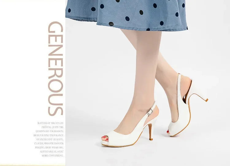 high-heeled women's nude color patent leather waterproof platform fish mouth