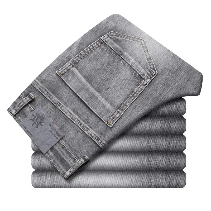 Cotton Stretch Jeans  Thin Denim