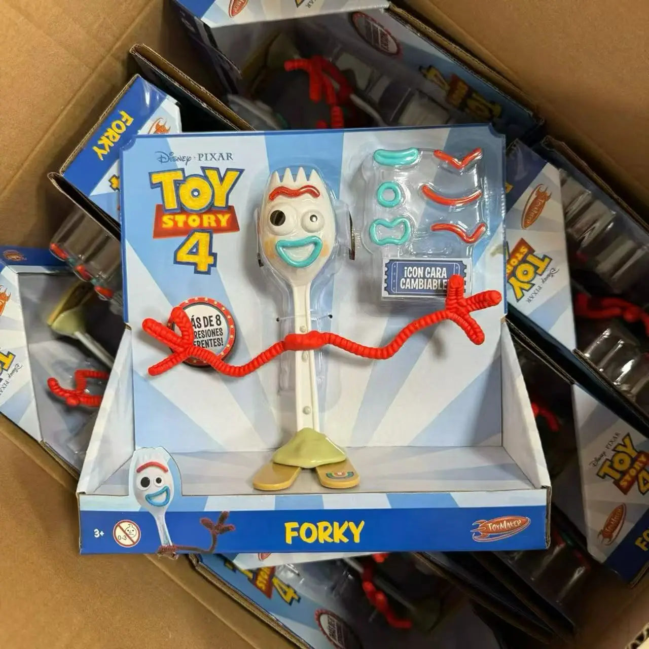 Original 18CM Disney Toy Story4 Forky Woody Buzz Jessie Interchangeable Toy Action Figure Anime Figurine Doll Gift