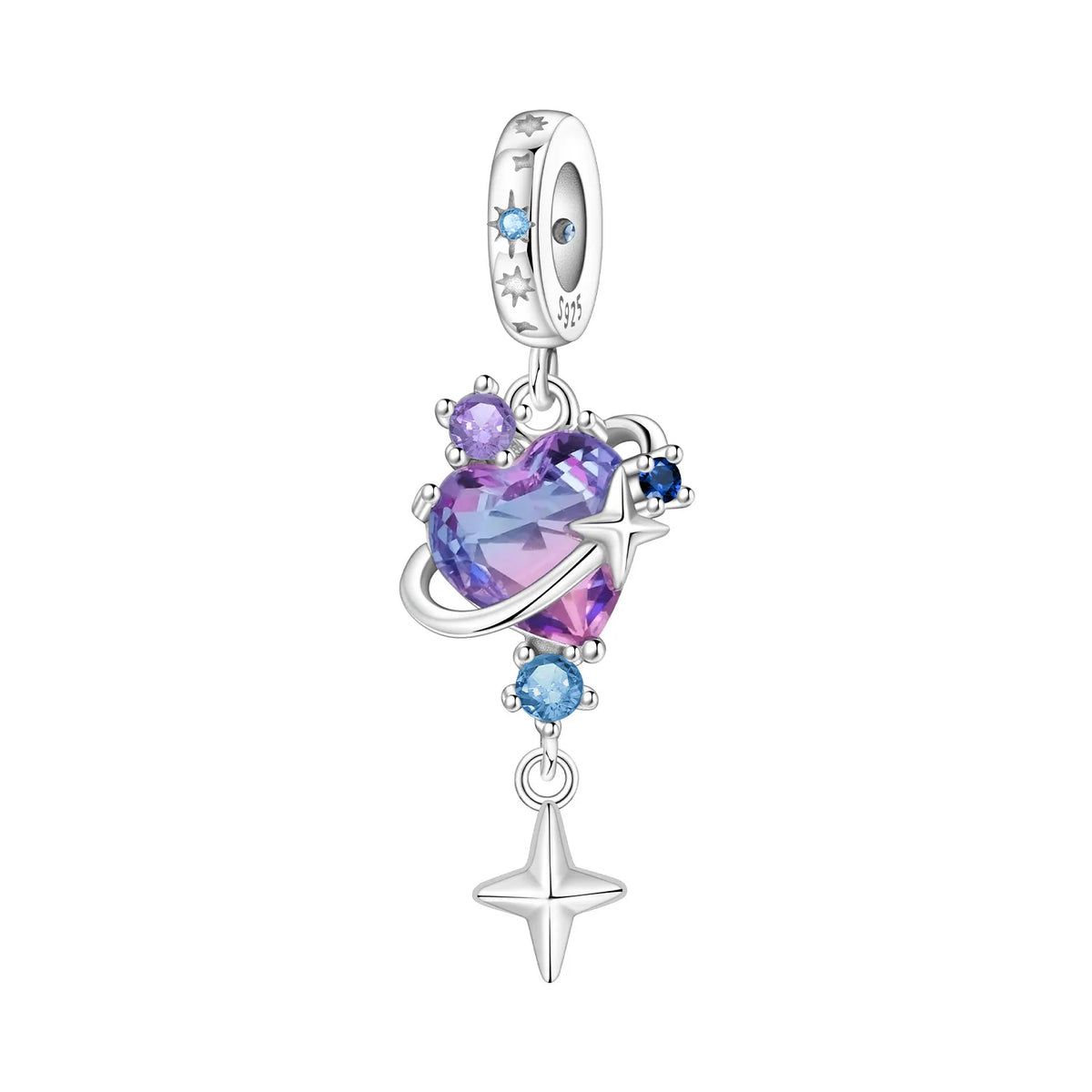 Purple Series 925 Sterling Silver Dreamy Lily Flower