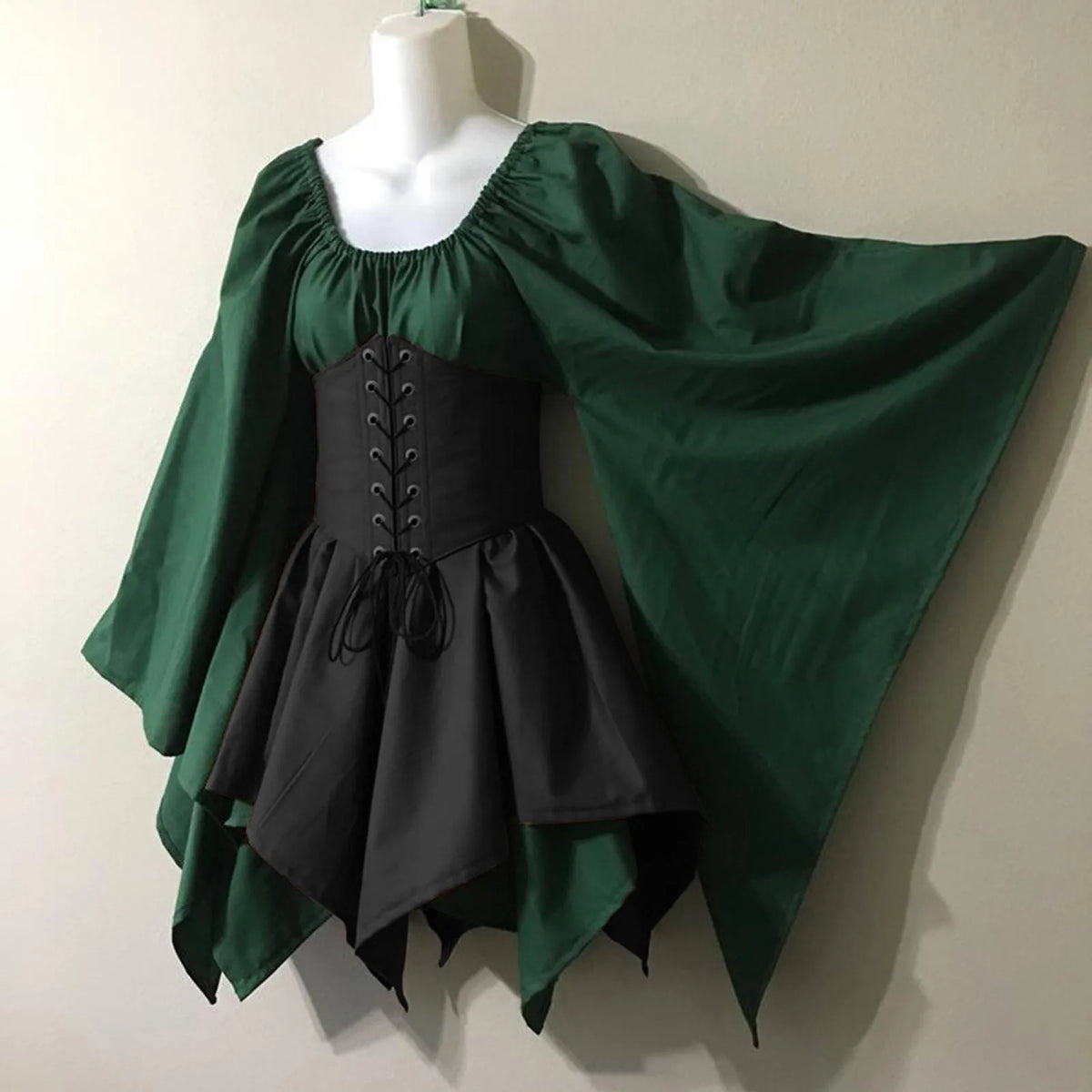 Halloween Cosplay Vintage Fairy Elf Costume Dress