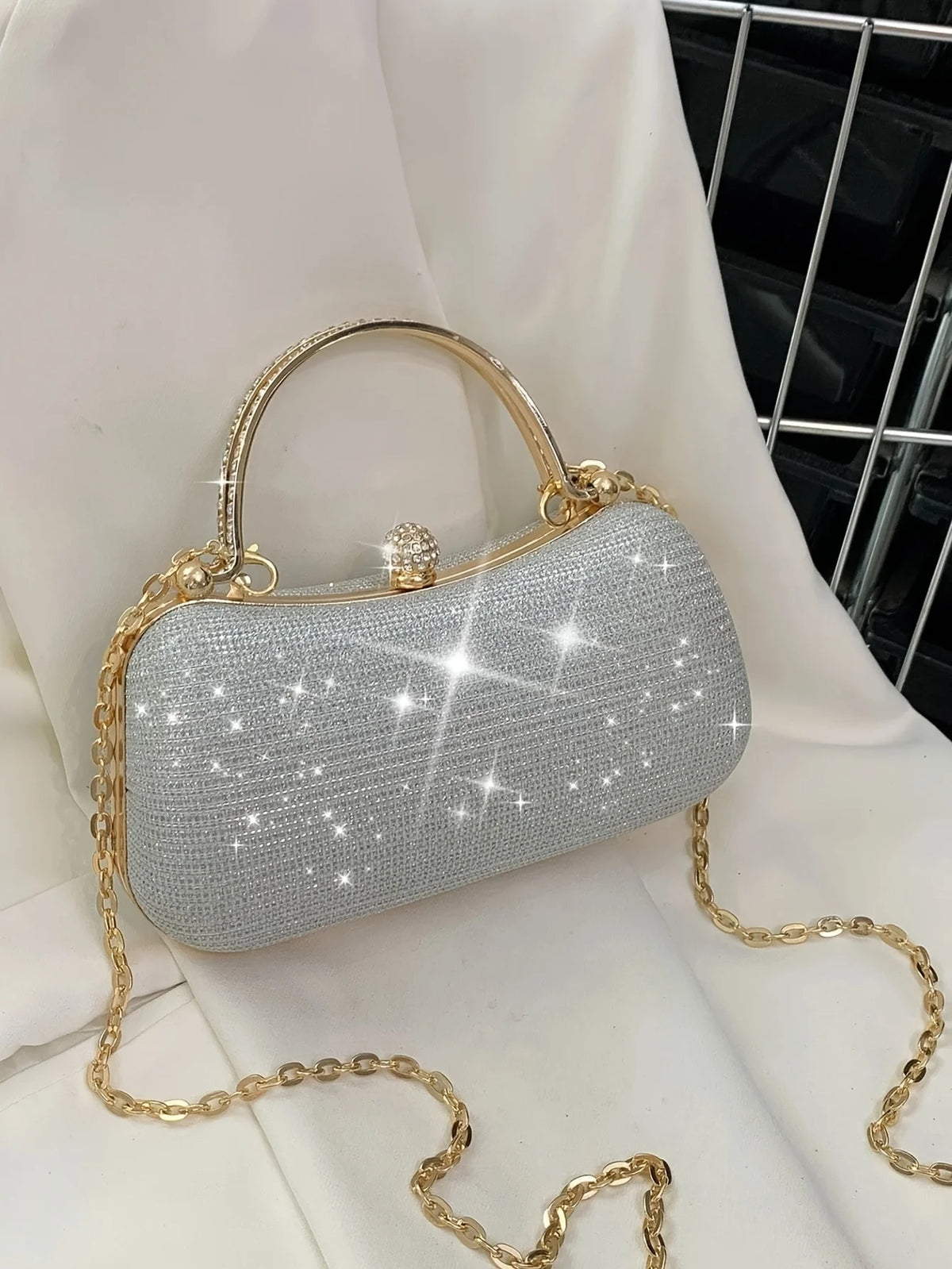 Shiny Mini Evening Bag Rhinestone