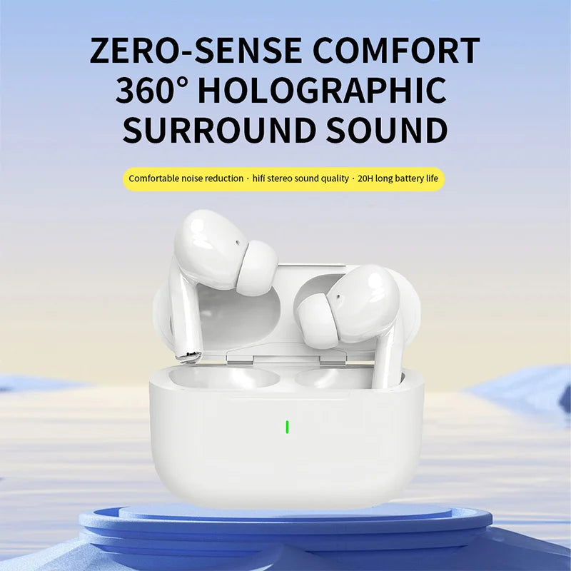 Wireless Bluetooth Earphones TWS Headset HiFi Earbuds Noise Reduction Headphones Waterproof For IPHONE Android