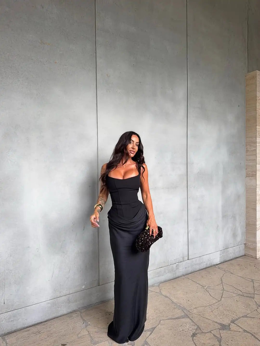 Backless Slim Evening Gown