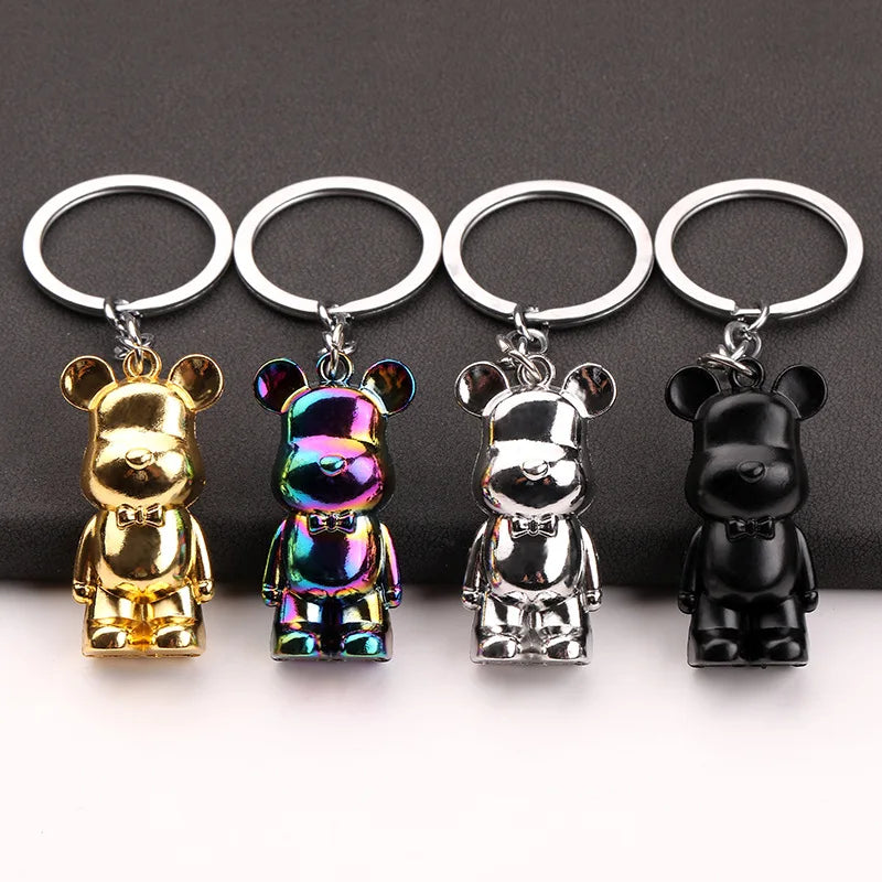 Zinc Alloy Bear Keychains