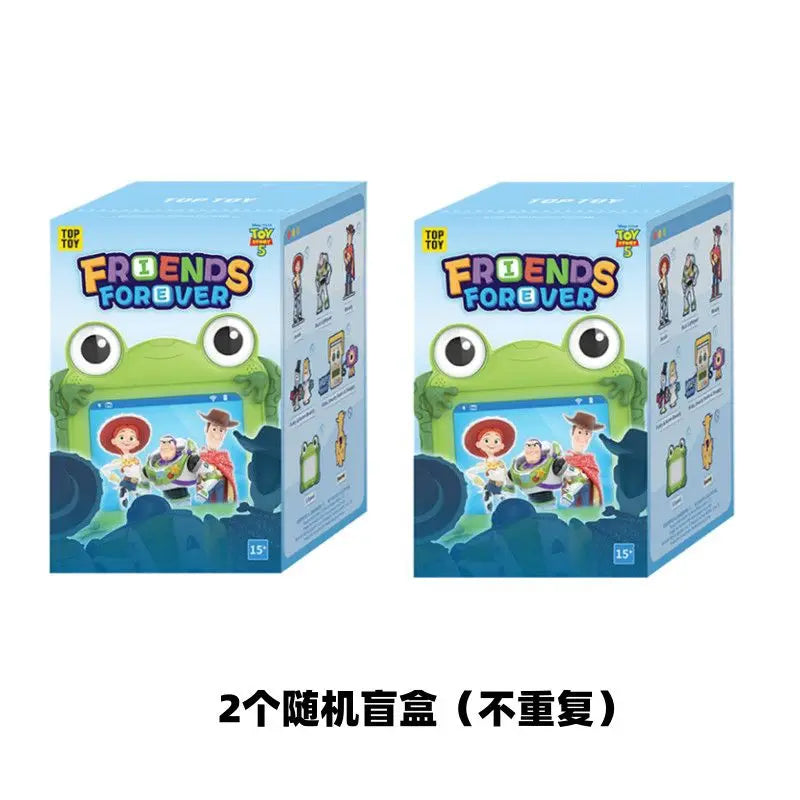 Toptoy Toy Story 5 Forever Friends Blind Box Action Figures Buzz Lightyear Jessie Woody Doll Action Figures Mystery Box Toy Gift
