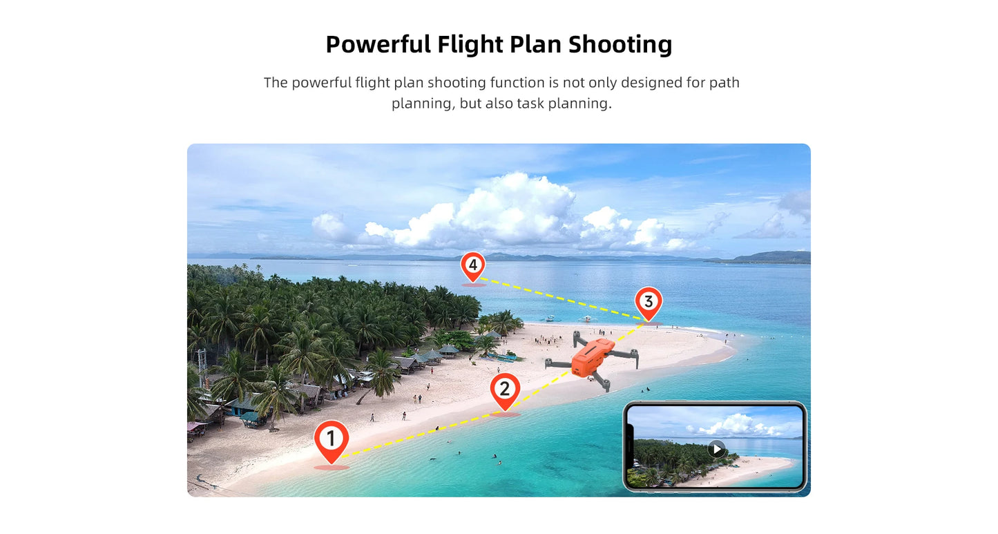FIMI MINI 3 Portable Camera Drone GPS Foldable RC Quadcopter For Travel Shooting Beginners