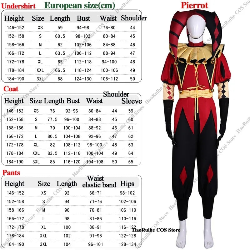 Hot The Freak Circus Pierrot Jester Harlequin