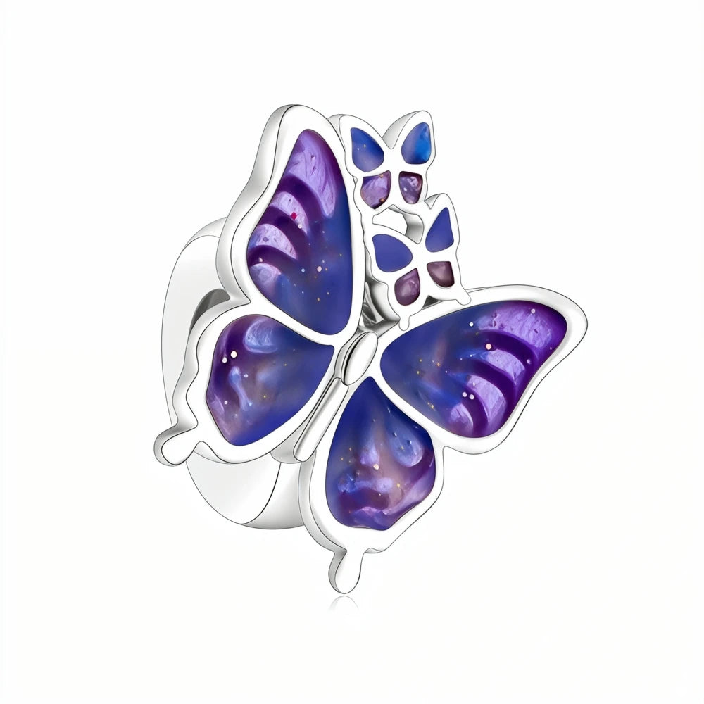 Purple Series 925 Sterling Silver Dreamy Lily Flower