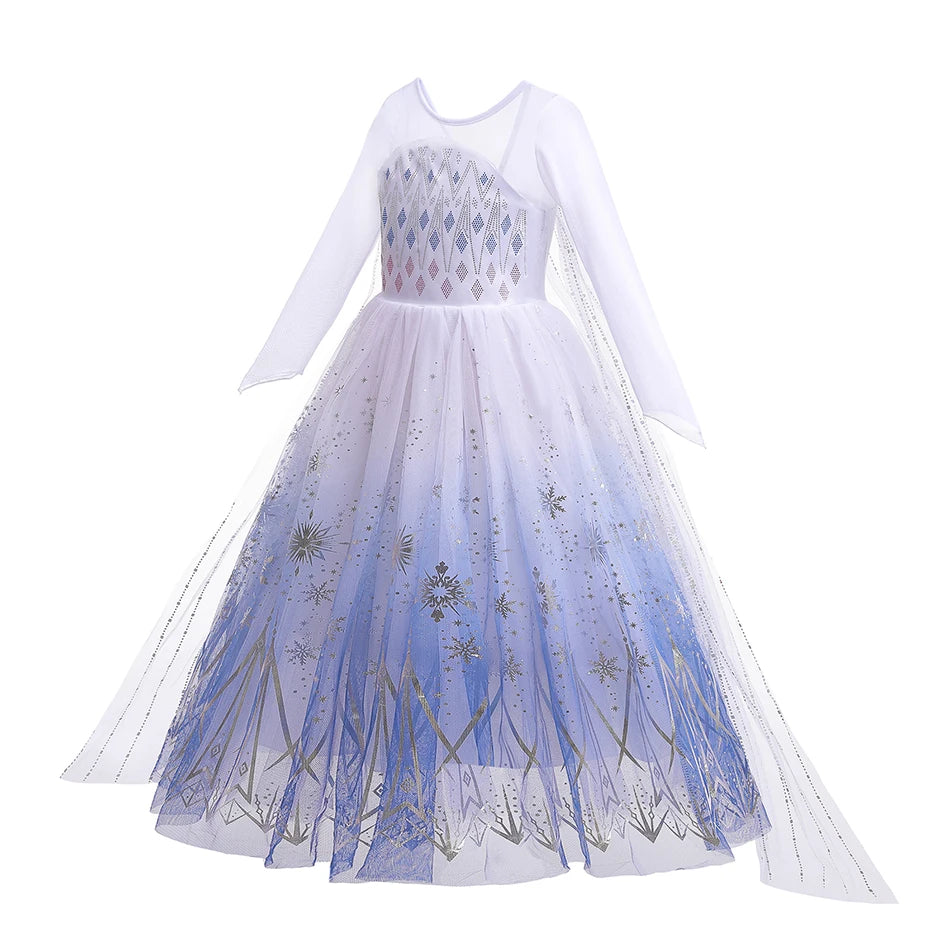 Moana Elsa Princess Dress for Girls Costume Kid Children Cosplay Birthday Carnival Party Outfit Toddler Fancy 2-8Y Birthday Gift