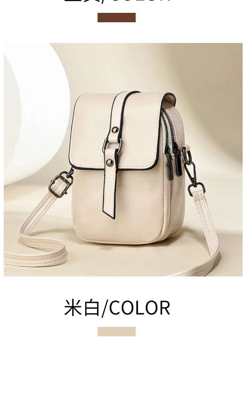 Flap Phone Bag High Quality Pu Leather Shoulder Bags for Women New Ladies  Crossbody Bag Luxury Brand Designer Handbags