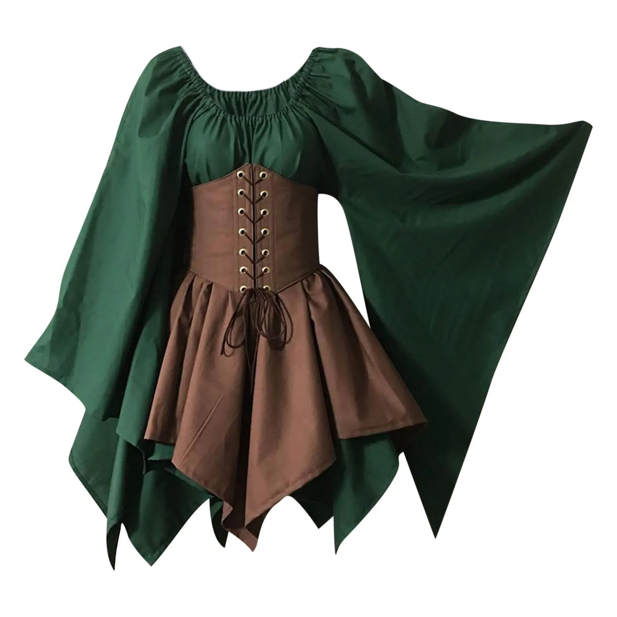 Halloween Cosplay Vintage Fairy Elf Costume Dress