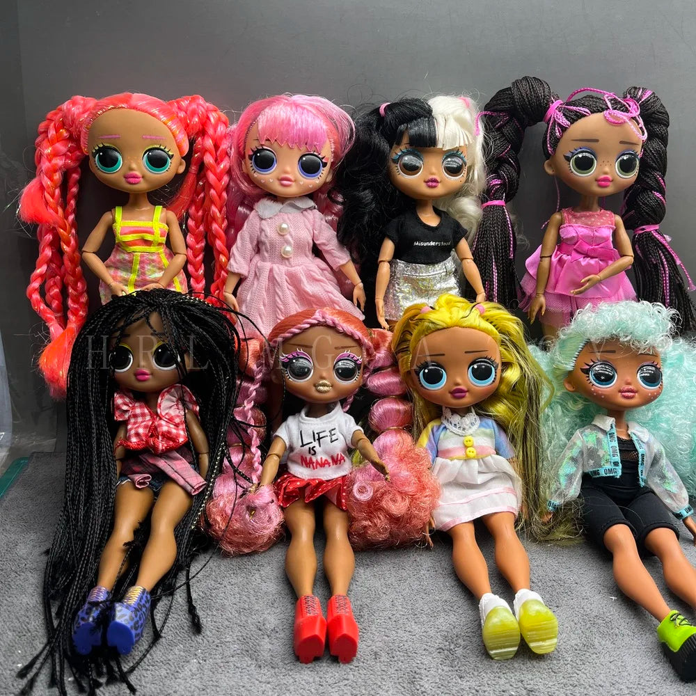 Original 24cm OMG Big Sister Fashion Dress up Girl Doll Set Including Clothes and Shoes Holiday Gift Toys