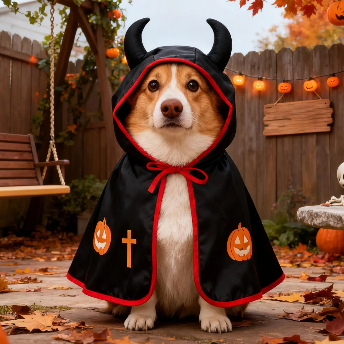 Halloween Cat Dog Costumes Funny Puppy Cloak