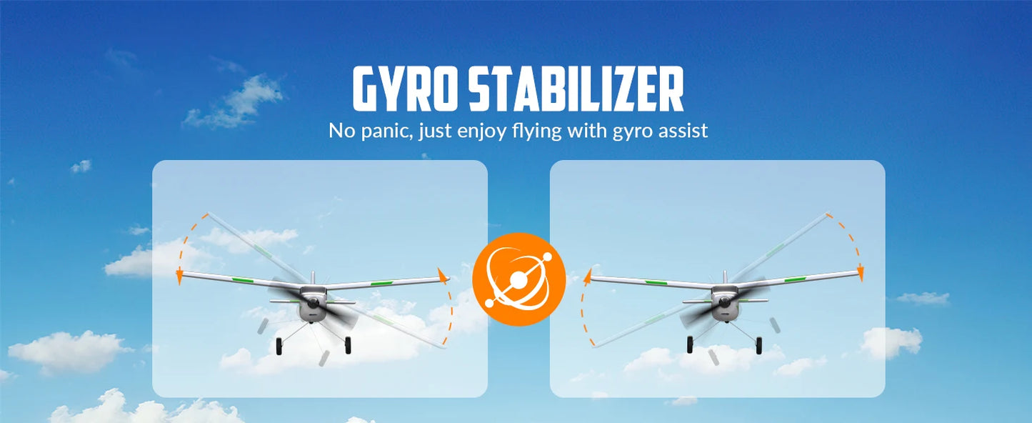 VOLANTEXRC RC Airplane Mini Trainstar 2.4GHz 3CH 3level Flight Control Fixed Wing Airplane Remote Control One-Key U-Turn Easy To Fly For Beginners 761-1RTF