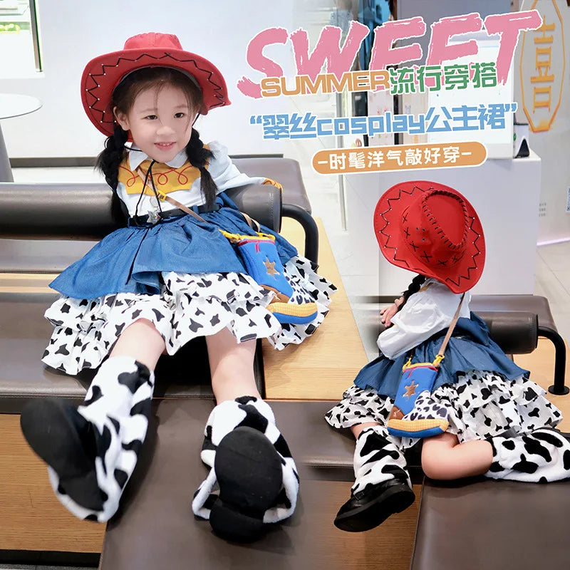 61 Kids' Day Anime Dress, Woody, Jessie, Buzz Lightyear, Cosplay, Girls' Dress, Halloween Costume, Lolita New Model