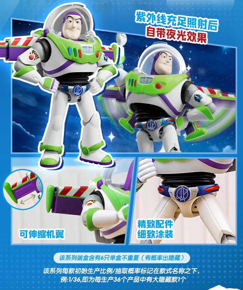 BLOKEES Original Toy Story Disney Pixar Woody Buzz Lightyear Jessie Rex Bullseye Alien Action Figures Assemble Model Toys Gift