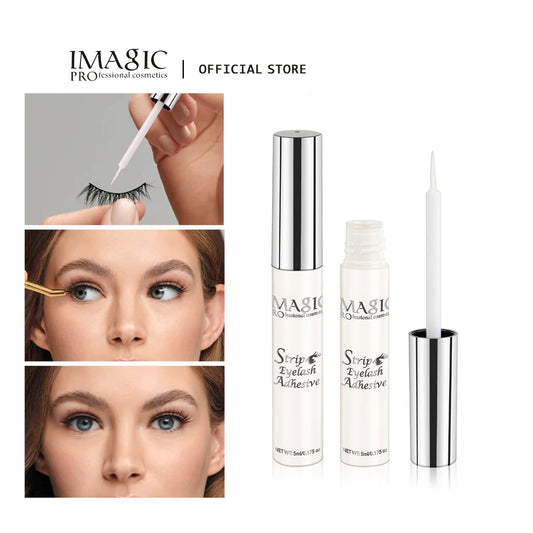 5ml False Eyelash Extension Glue Waterproof Fast Dry Long Lasting Strong No Irritation Transparent Eyelash Primer Tools