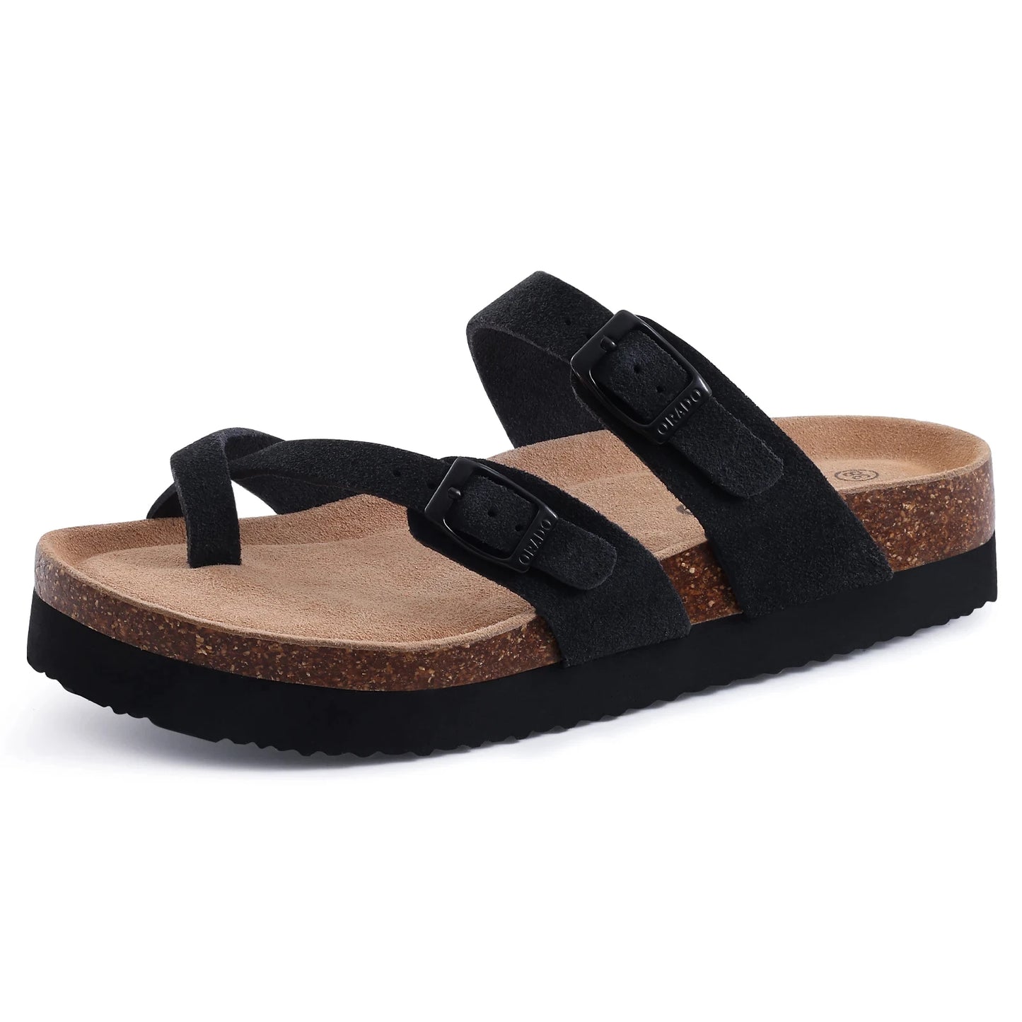 Cork Sandals For Women Men Fashion Soft Thick Sole Cork Slippers Summer Beach Sandals Home Open Toe Flat Sandals