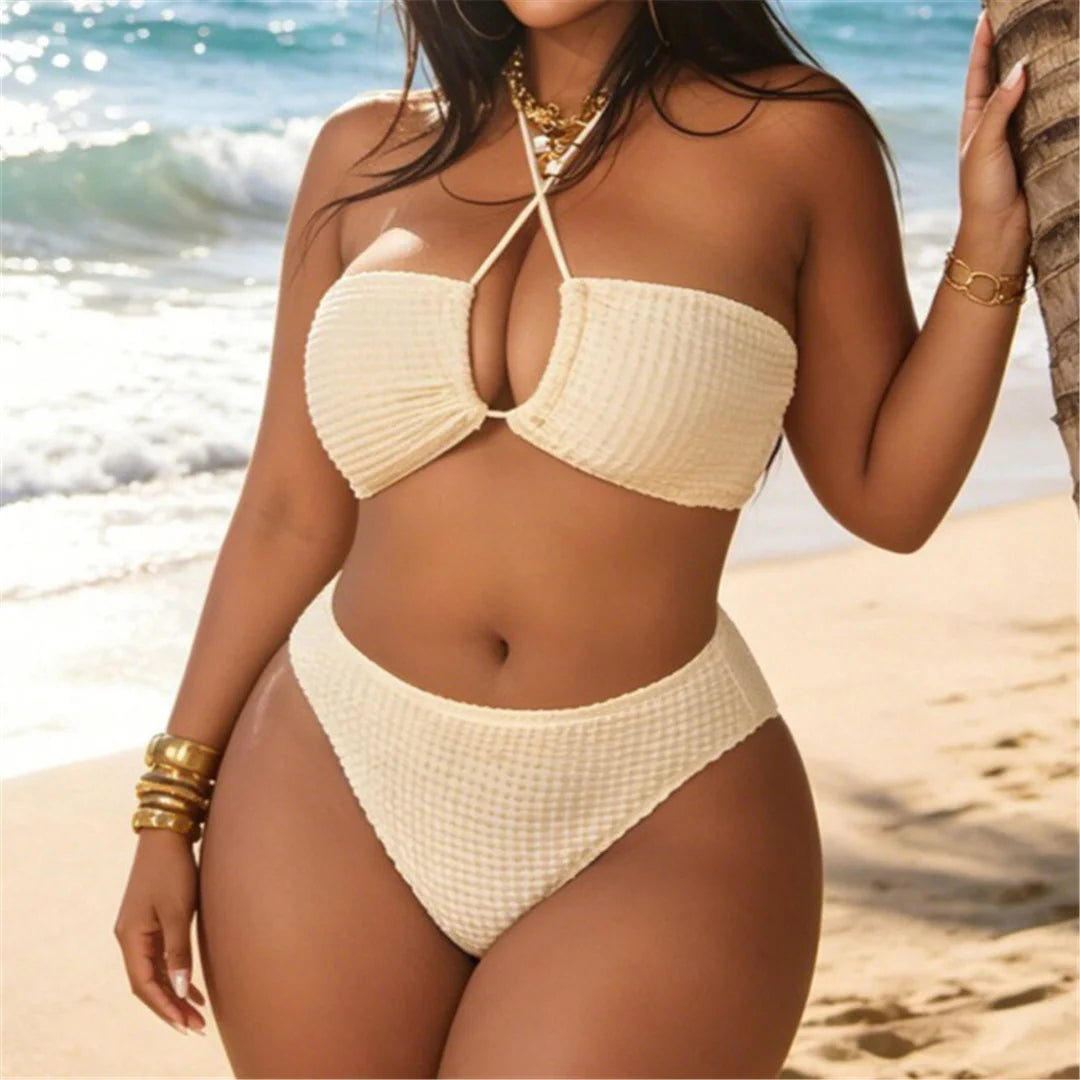 0XL - 4XL 3PCS Bikini Plus Size Swimwear
