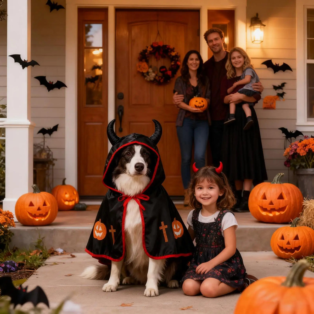 Halloween Cat Dog Costumes Funny Puppy Cloak