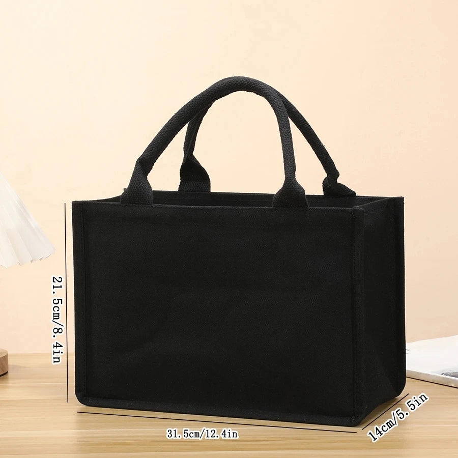 Leisure  handheld canvas tote bag