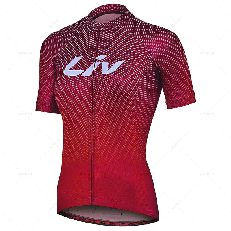 2026 New LIV Pro Cycling Jersey Set Woman MTB Bike Clothes Summer Bicycle Clothing Cycling Set Maillot Conjunto Ropa Ciclismo