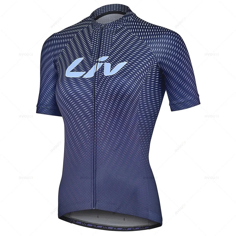 2026 New LIV Pro Cycling Jersey Set Woman MTB Bike Clothes Summer Bicycle Clothing Cycling Set Maillot Conjunto Ropa Ciclismo