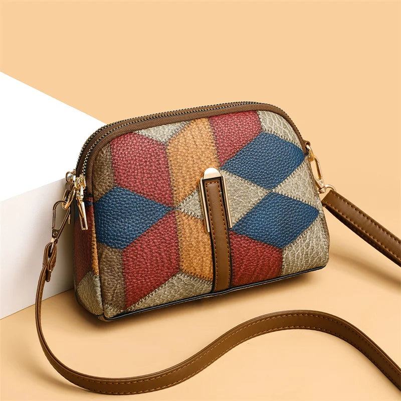 Shell Bag Patchwork Hobo