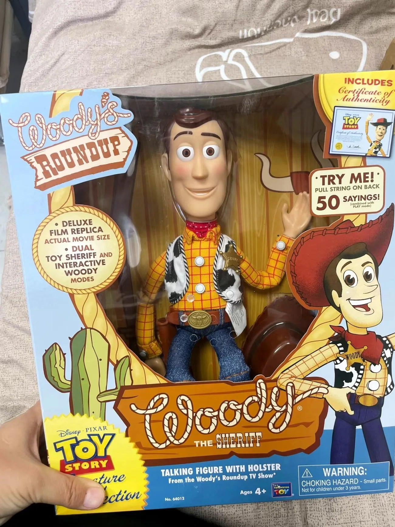 Disney Hot Movie Pixar Toy Story 5 40cm Woody Action Figures English Sound Character Doll Cloth Cowboy Birthday Xmas Gift