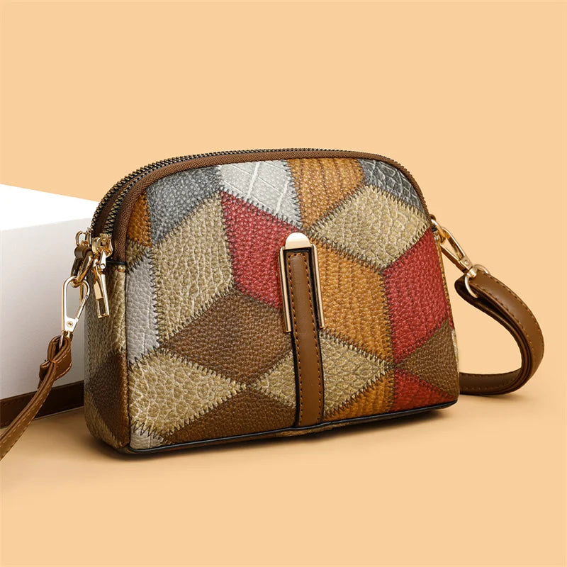Shell Bag Patchwork Hobo