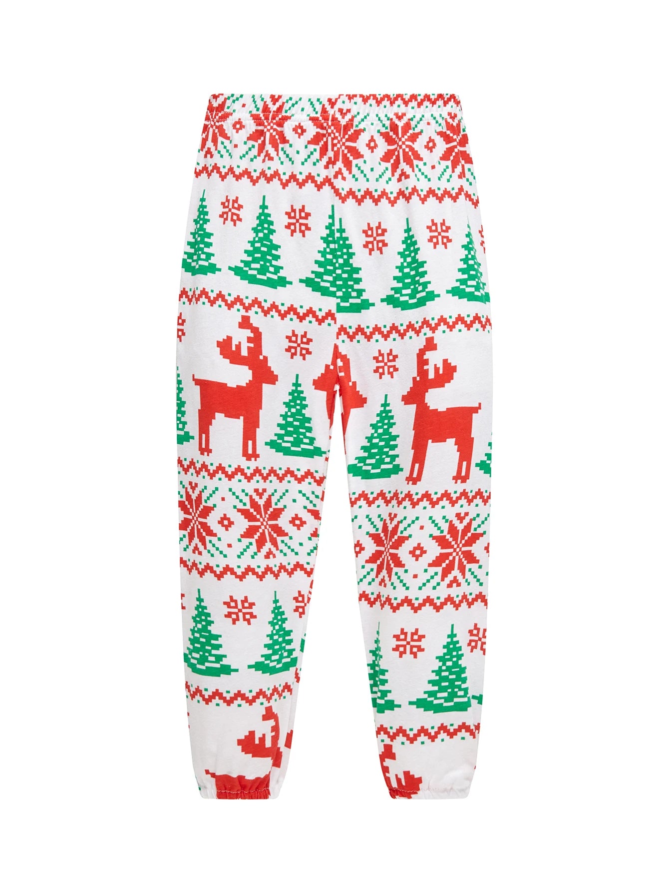 Pajamas Set Reindeer Snowflake Print 100% Cotton