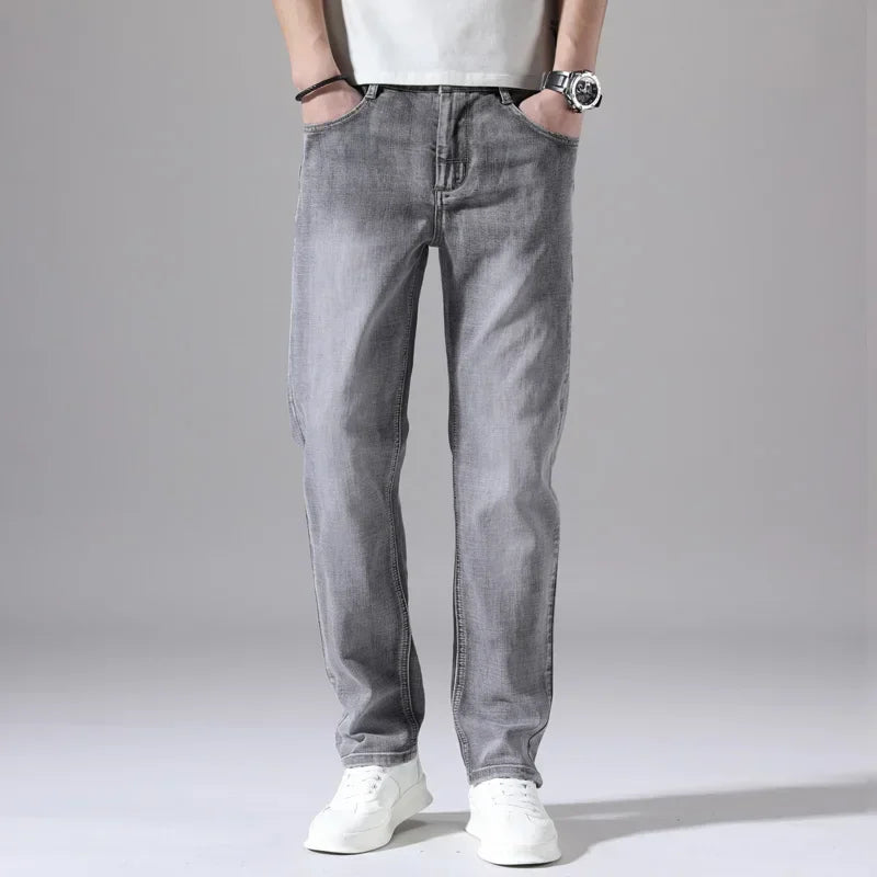 Cotton Stretch Jeans  Thin Denim