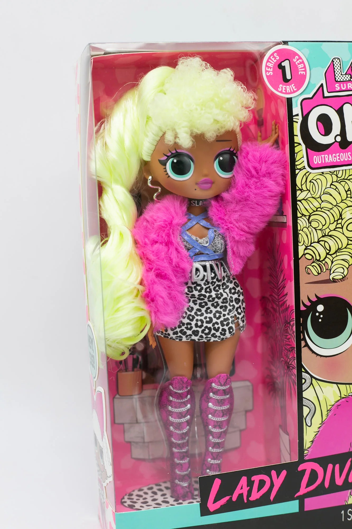 MGA LOL SURPRISE OMG Fashion Doll Long Hair Dress Up Big Sister LADY DIVA Exquisite Birthday Gift Box Set Fashion Figure