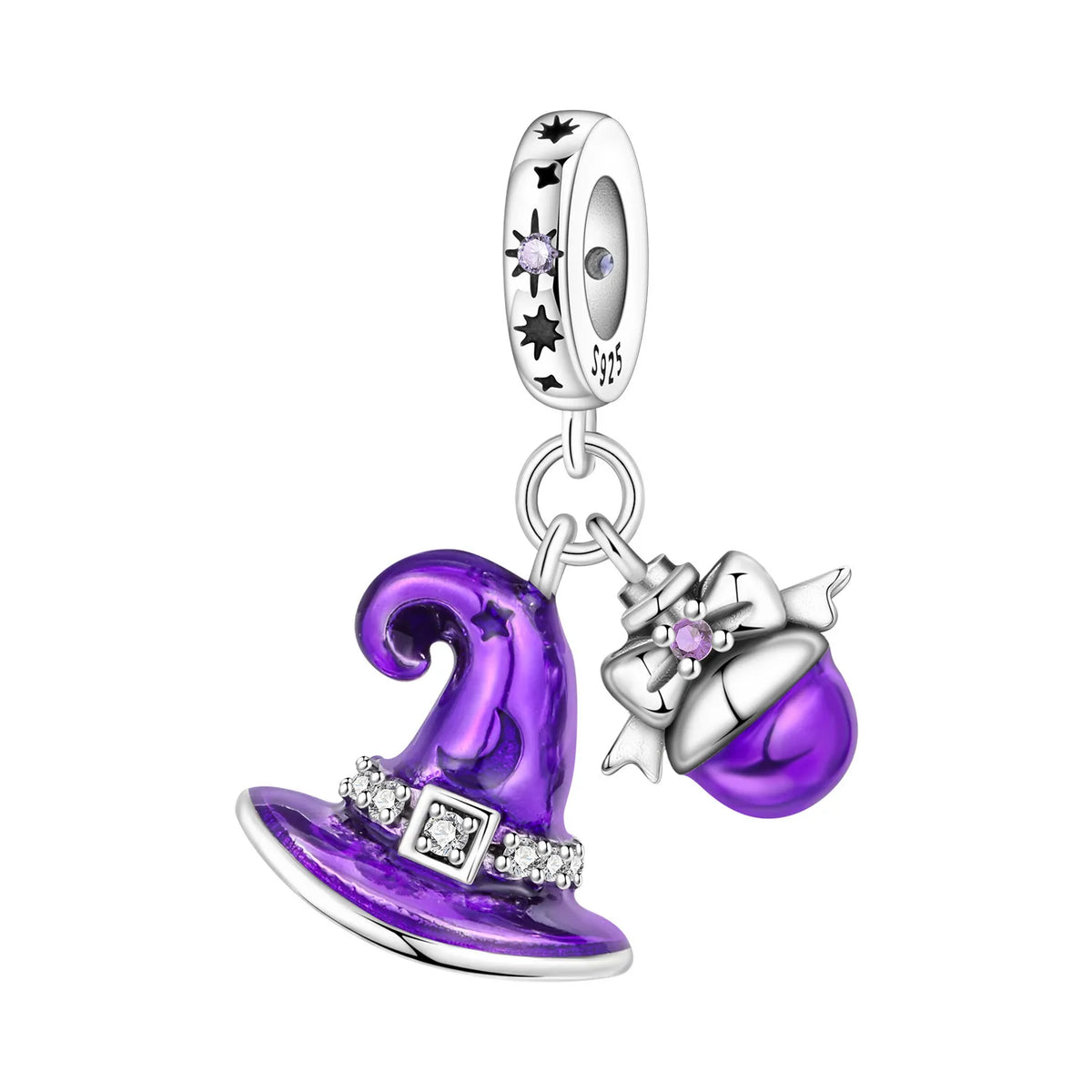 Purple Series 925 Sterling Silver Dreamy Lily Flower