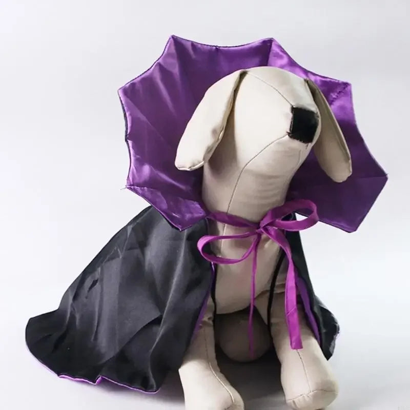 Halloween Pet Costume Cloak with Easy to Wear Laceup Tied  Polyester