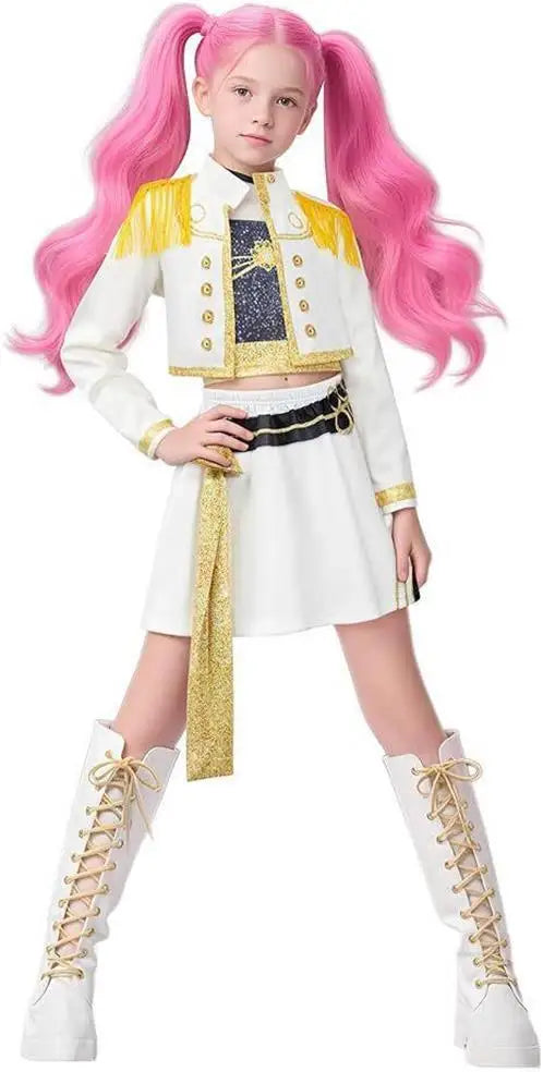 Zoey Rumi Mira Cosplay Costume kpop Women Girls Halloween Carnival Audlt Kids Child Party Role Playing Outfits