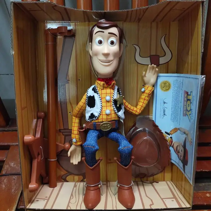 Cartoon Sound-Making Toy Disney Pixar Toy Story Buzz Lightyear Jessie Woody Talking Doll Collected Birthday Gift Toy For Fans