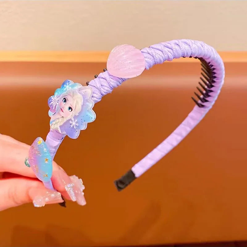 Anime Frozen Kawaii Children's Headband: Elsa Princess Crown – Girls' Hair & Dress Accessories, Gifts
