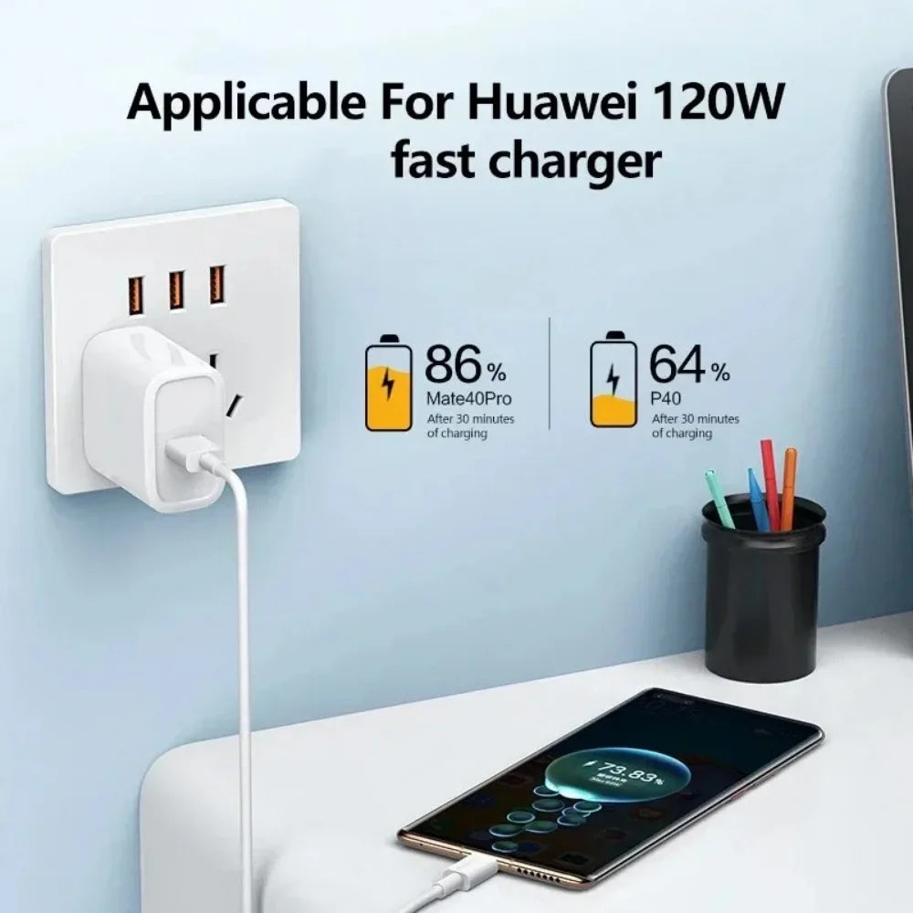 120W 10A USB -C Quick Charging Cable  USB C Mobile Phone