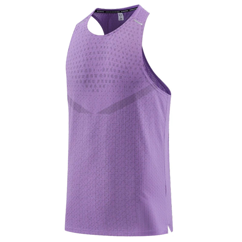Men Gym Vest Quick-Drying Mesh Breathable