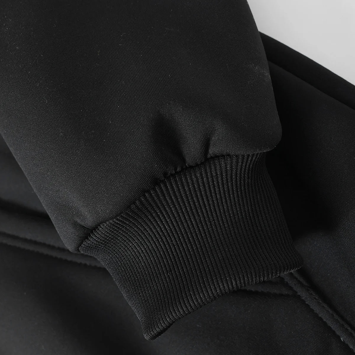 Men's fleece-lined and thickened winter sherpa hooded jacket