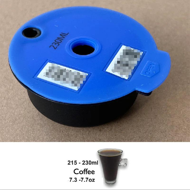 60ML / 180ML Reusable Coffee Capsule Pods for Tassimo Coffee Machine Refillable Filter