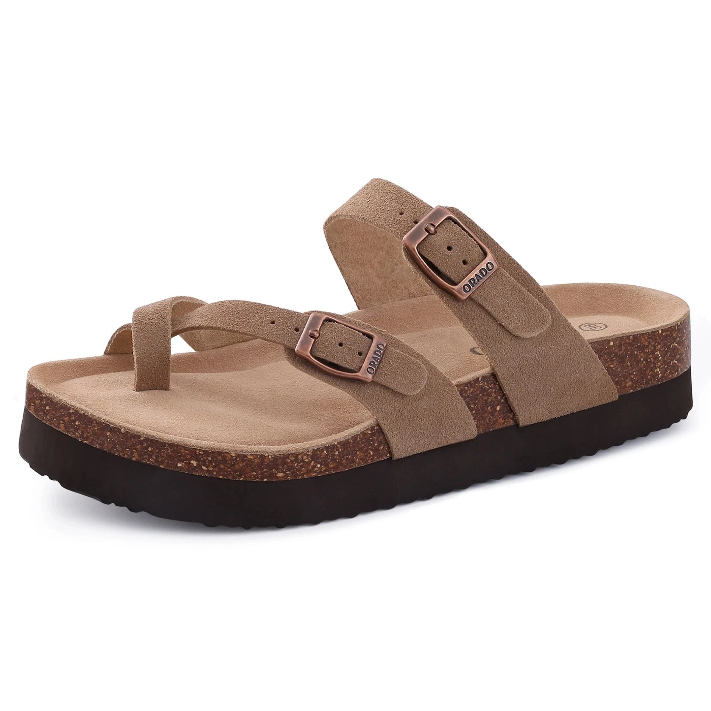 Cork Sandals For Women Men Fashion Soft Thick Sole Cork Slippers Summer Beach Sandals Home Open Toe Flat Sandals