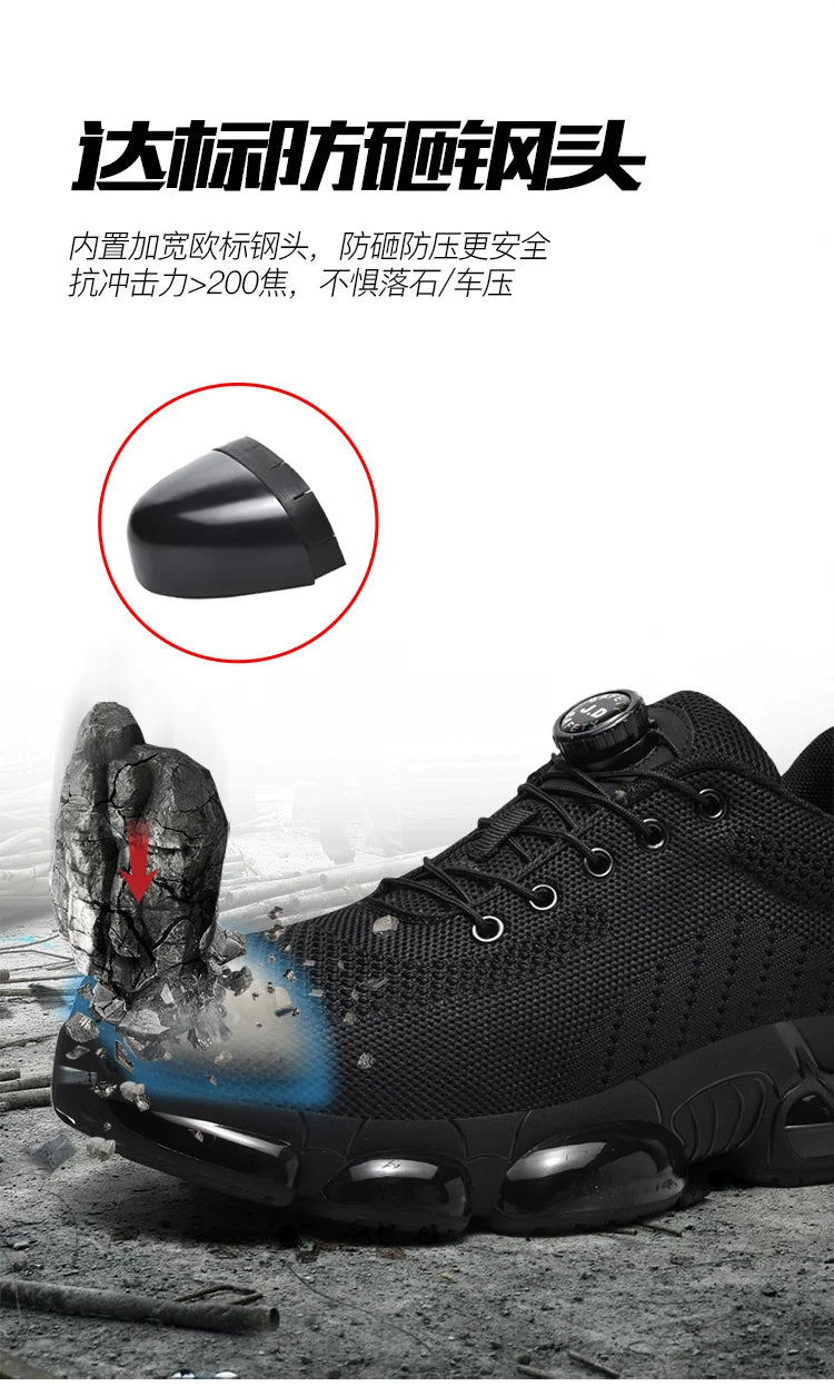 Men's Military Tactical Boots Army Boots Men Side Zipper Military Boots Men Anti-Slip Ankle Boots Work Safety Shoes Hiking Shoe